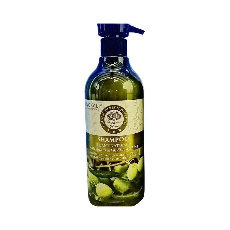 Wokali Keratin Olive Shampoo for Hydrating, 900ml