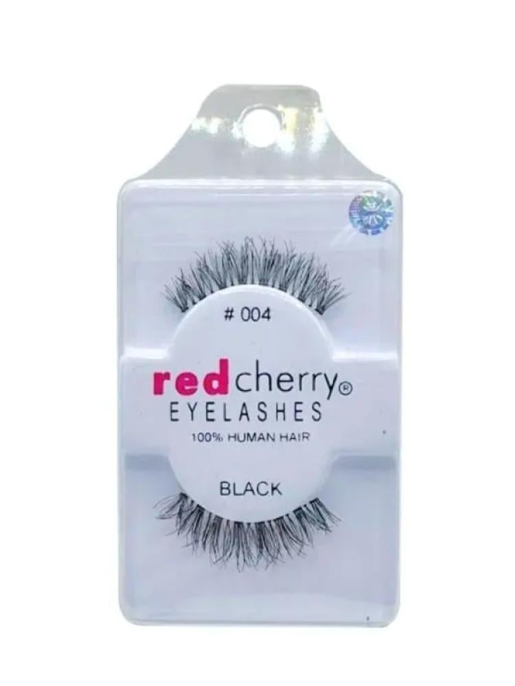 Buy False Eyelashes Natural Look Red Cherry #003 Black
