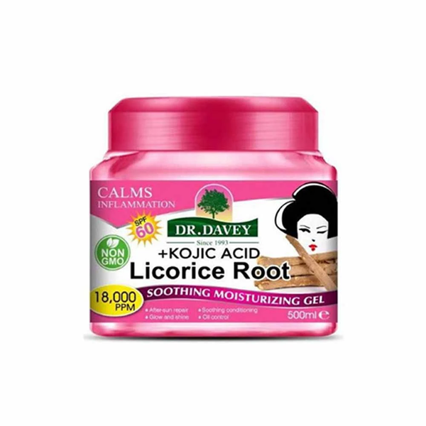 Dr. Davey Moisturizing Gel with Licorice & Kojic Acid, 500ml