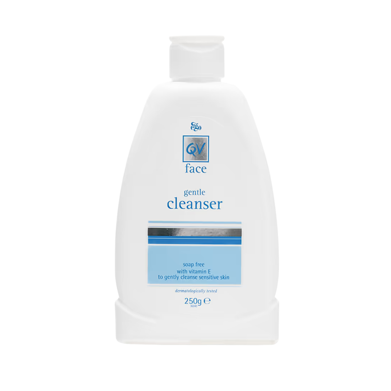 Qv Facial Cleanser with Vitamin E, Soap-Free for Dry & Sensitive Skin, 250g
