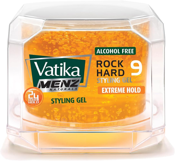 Strong Hold Gel For Curly Hair Rock Hard Extreme Hold Vatika 250ml