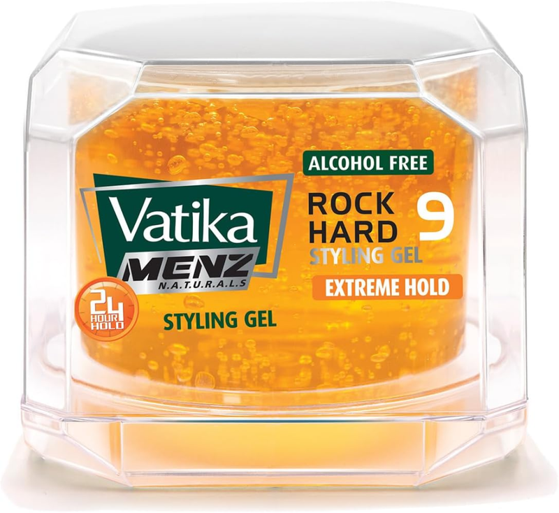 Strong Hold Gel For Curly Hair Rock Hard Extreme Hold Vatika 250ml