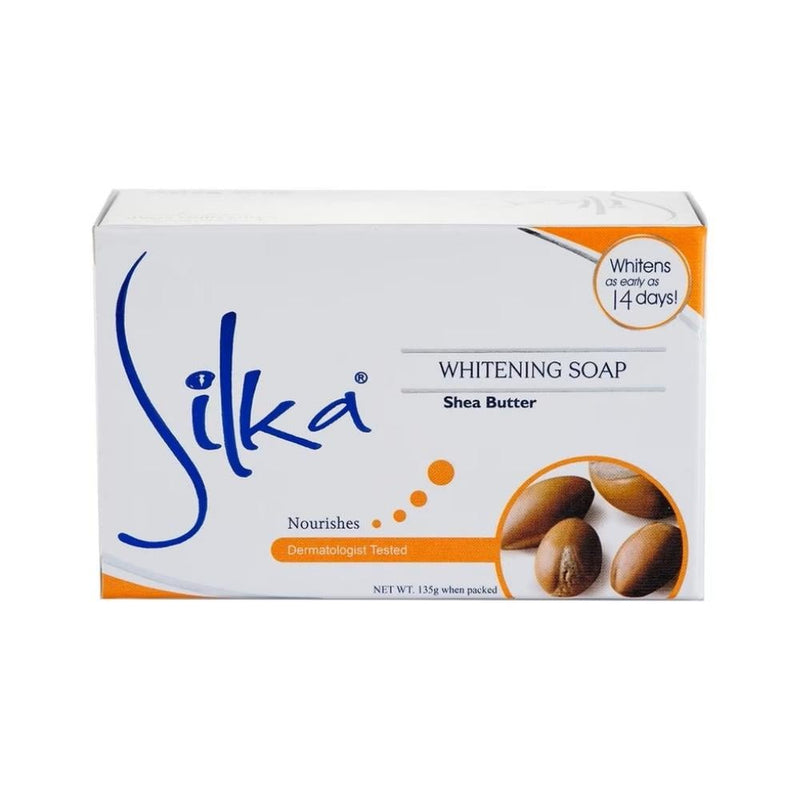 Silka Green Papaya Shea Butter Soap, Exfoliating Skin Brightening, 135g