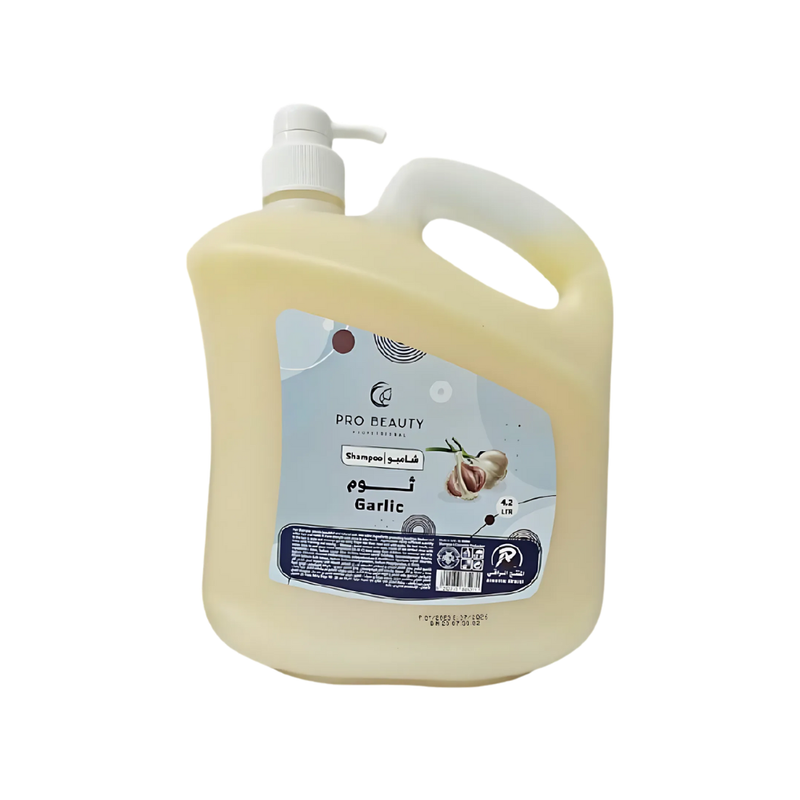 Pro Beauty Garlic Hair Shampoo, Strengthening, Hair Repair, 4.2 Liters