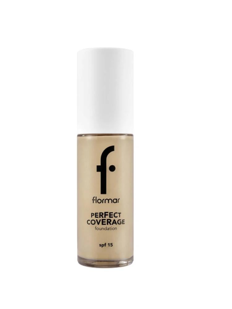 Flormar Perfect Coverage Foundation Full Coverage 12H Almond Oil 102 SFT Beige 30ml
