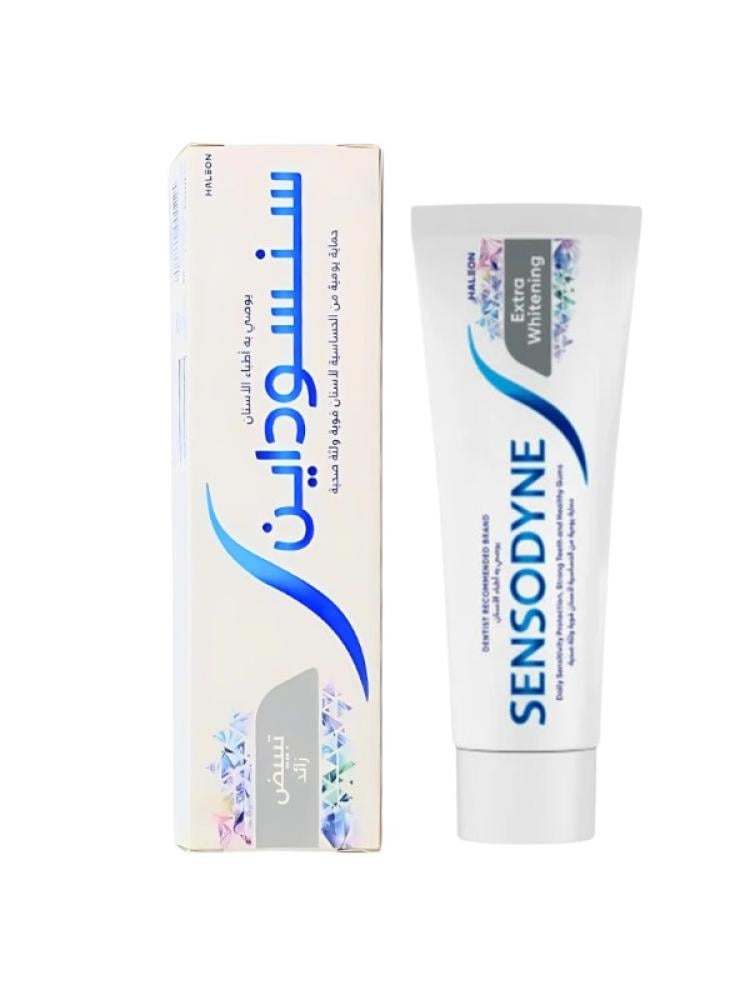 Sensodyne Extra Whitening Toothpaste Sensitive Teeth Protection 75ml