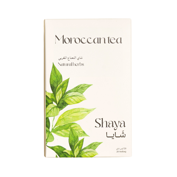 Shaya Moroccan Mint Herbal Tea Natural Ingredients 20 Tea Bags