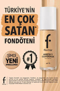 Flormar Perfect Coverage Foundation Full Coverage 12H Almond Oil 102 SFT Beige 30ml