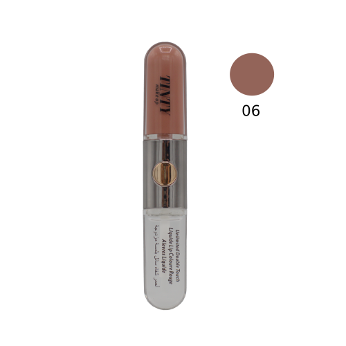 Tinty Double Touch Liquid Lipstick 06 Full Coverage, Long-Lasting Wear