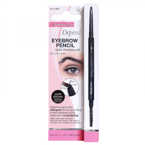 Depend Automatic Triple Charcoal Eyebrow Pencil Dark Brown 9021