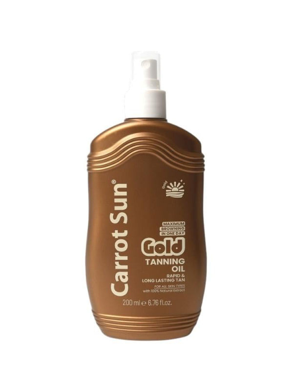 Gold Tanning Oil Fast Bronzing Carrot Sun 200ml