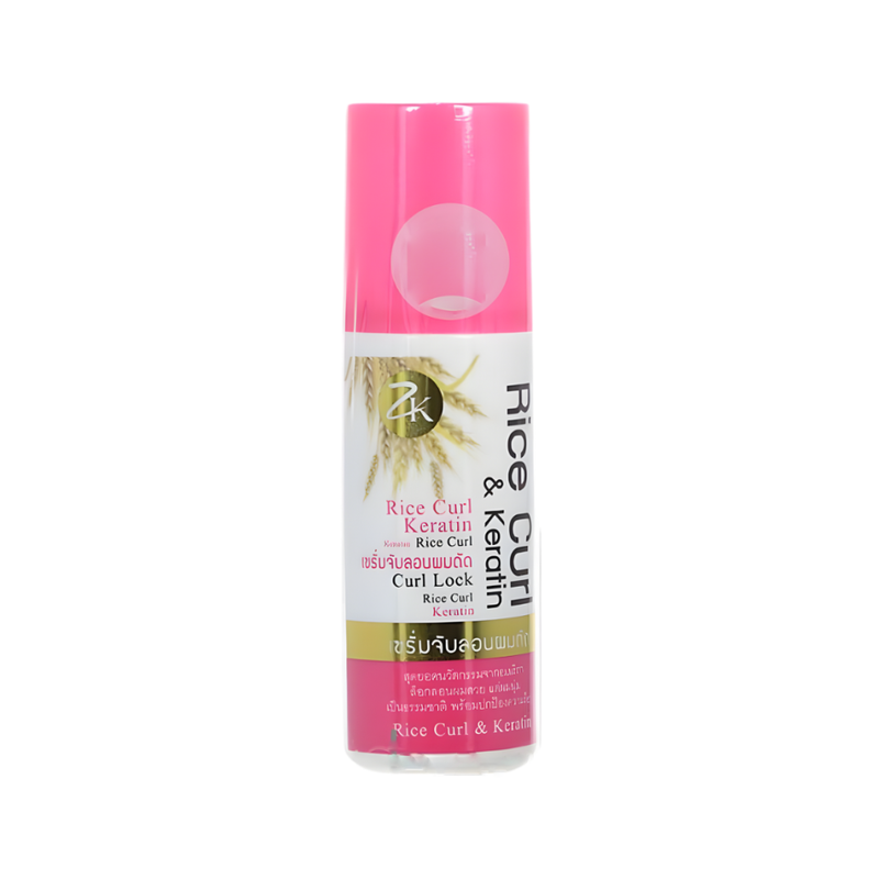 Zilkopf Rice Extract and Keratin Hair Serum for Curly Hair 200ml