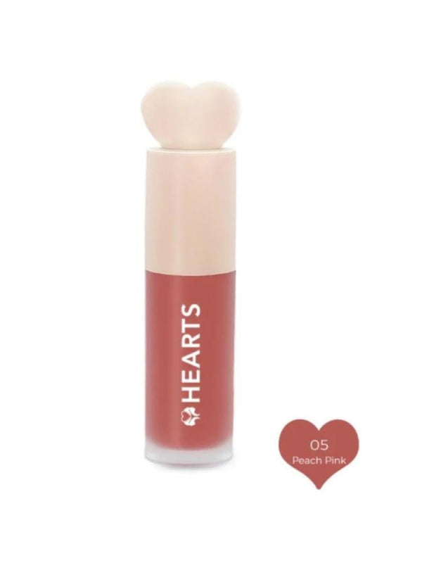 Hearts Liquid Blush 05 Beach Pink - Natural Color & Buildable Glow