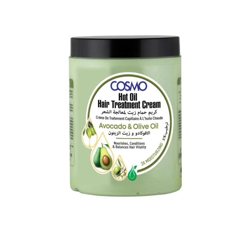Hair Treatment Cream Avocado Olive Oil Damaged Hair Nourishing Cosmo 1000ml