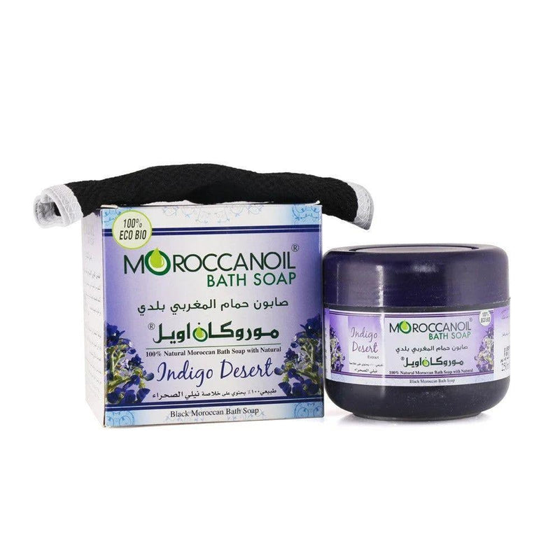 Moroccanoil Desert Indigo Bath Soap with Loofah 250ml