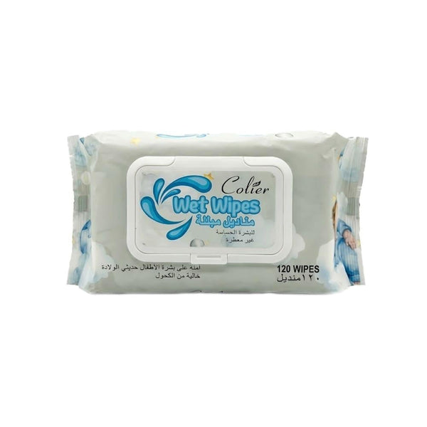 Baby Wipes Gentle Cleansing 120 Wipes Colier