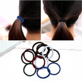 Hair Ties Ponytail Holders Stretchy Knitted Design Besikur 24 Pieces