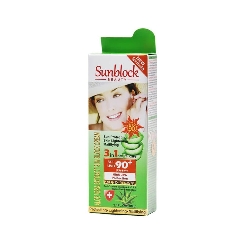 SPF 50 Sunscreen for Face Aloe Vera Soothing Fruit Of The Wokali 60ml