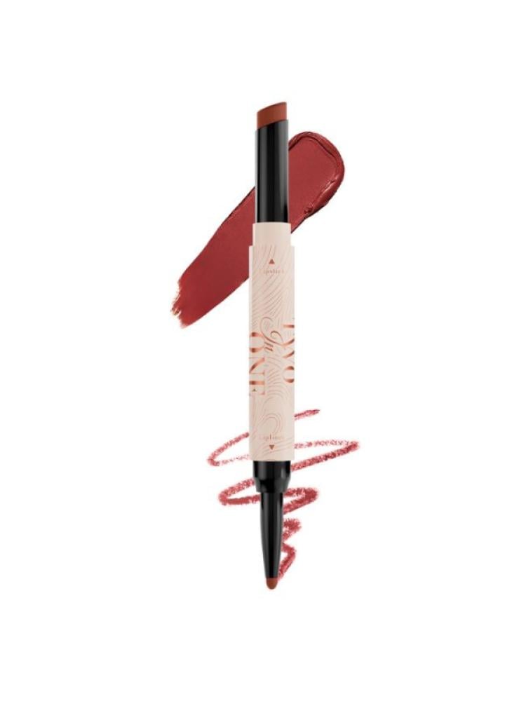 2-in-1 Lipstick and Lip Liner Duo Matte Long-Lasting CTO201 1.6g