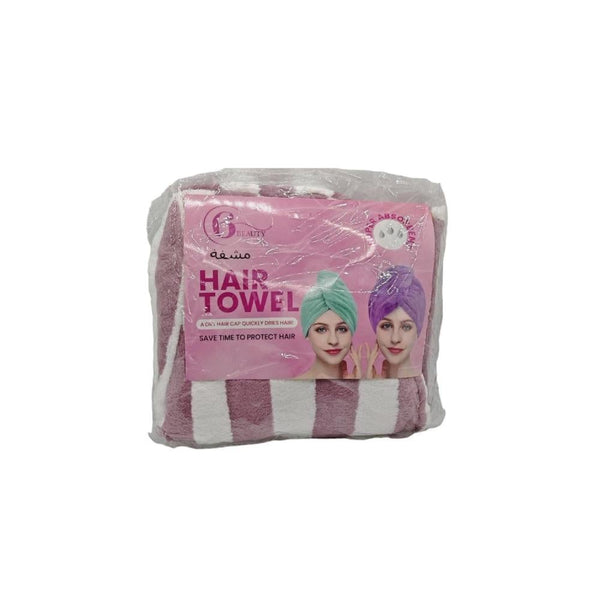 6 Beauty Hair Drying Towel Cap Soft Absorbent Quick-Drying Random Color