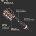 Mrway 1200W 2-in-1 Round Hair Dryer with Double Ceramic Plates