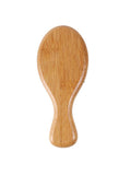 Hair System Travel Hairbrush - Wooden Handle, Metal Bristles