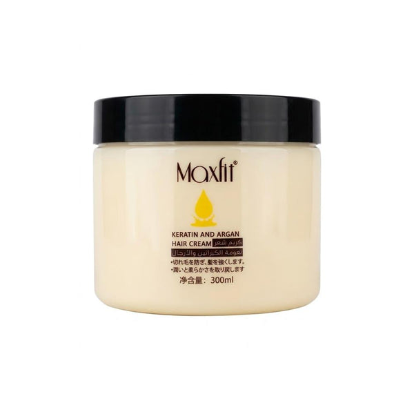 Best Hair Cream for Dry and Damaged Hair Keratin Argan Oil MaxFit 300ml
