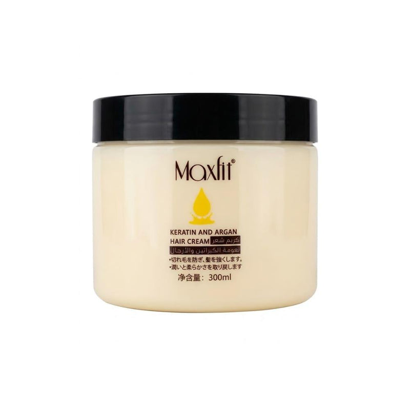 Best Hair Cream for Dry and Damaged Hair Keratin Argan Oil MaxFit 300ml