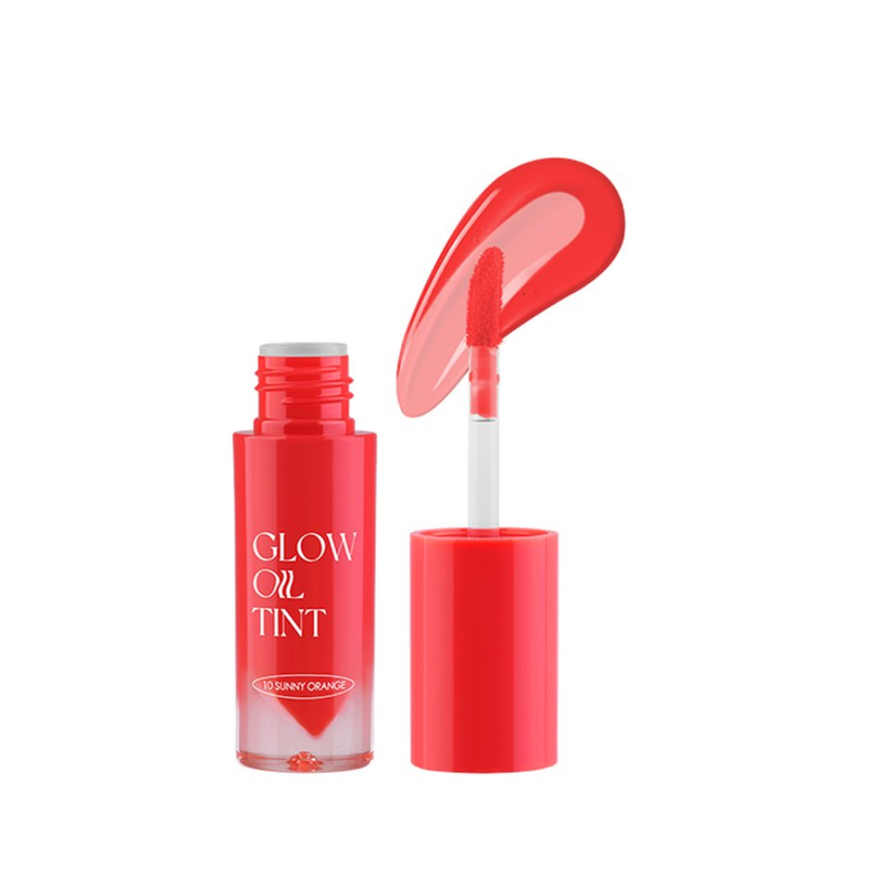 Oil Lip Tint Hydrating Glossy Finish 10 Sunny Orange Cathy Doll 3g