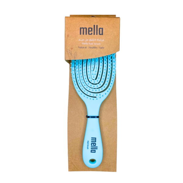 Best Hairbrush for Fine Hair Oval Detangling Light Green Mila PB004