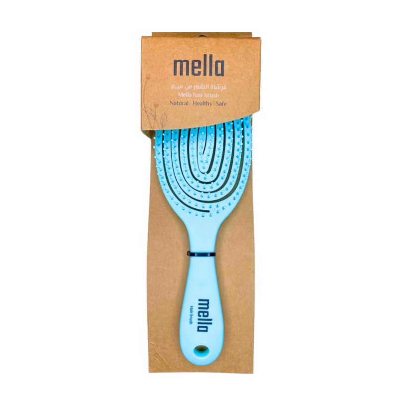 Best Hairbrush for Fine Hair Oval Detangling Light Green Mila PB004