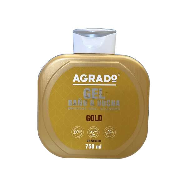 Agrado Gold Moisturizing Shower Gel, Body Wash, 750ml