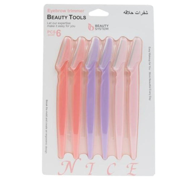 Beauty System Facial Hair Removal Razors - 6 Pieces