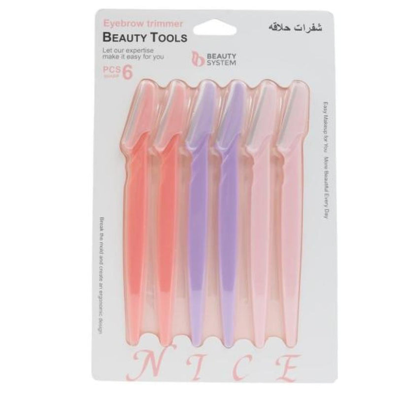 Beauty System Facial Hair Removal Razors - 6 Pieces