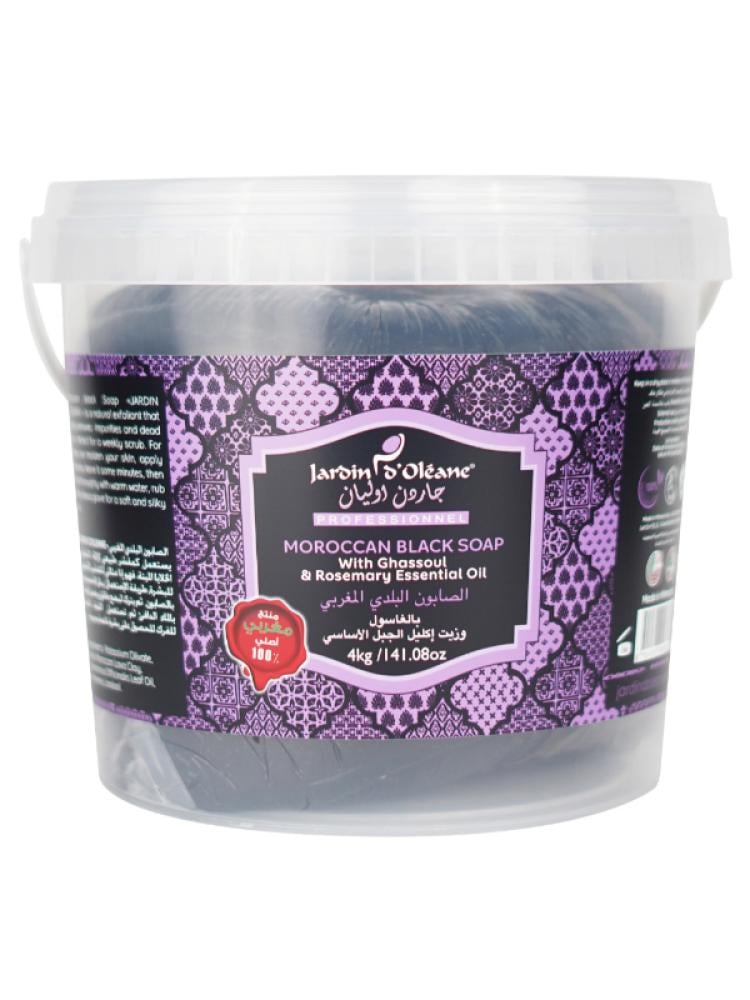 Garden Olian Moroccan Black Soap Ghassoul Rosemary Oil 4 kg