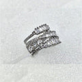 Best Silver Ring Elegant Feminine Design Modern Accessory 1718-014