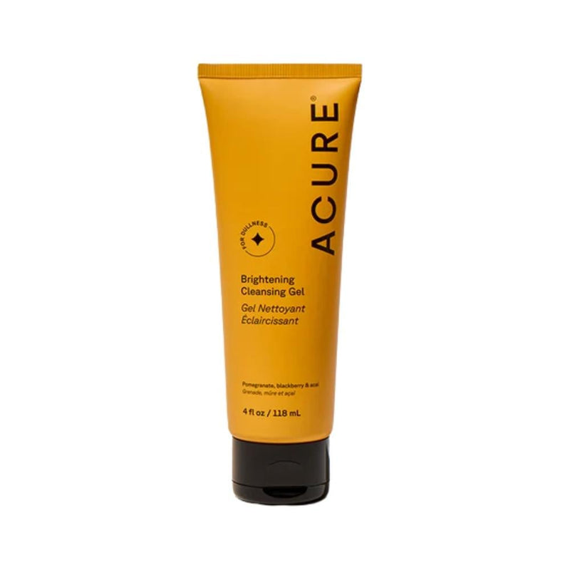 Acure Skin Brightening Cleansing Gel Wash, Pomegranate and Blackberry, 118ml