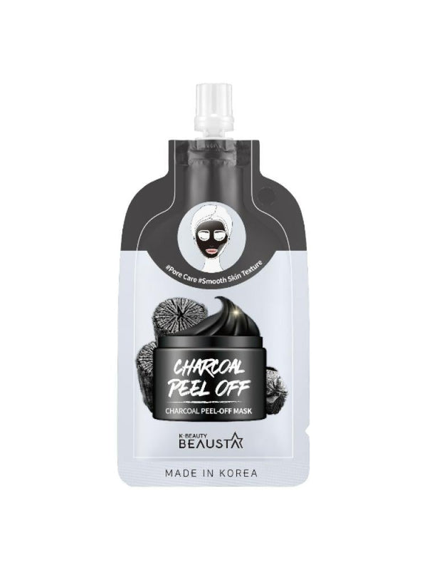 Beausta Charcoal Exfoliating Mask for Pore Cleansing and Blackhead Removal, 20ml