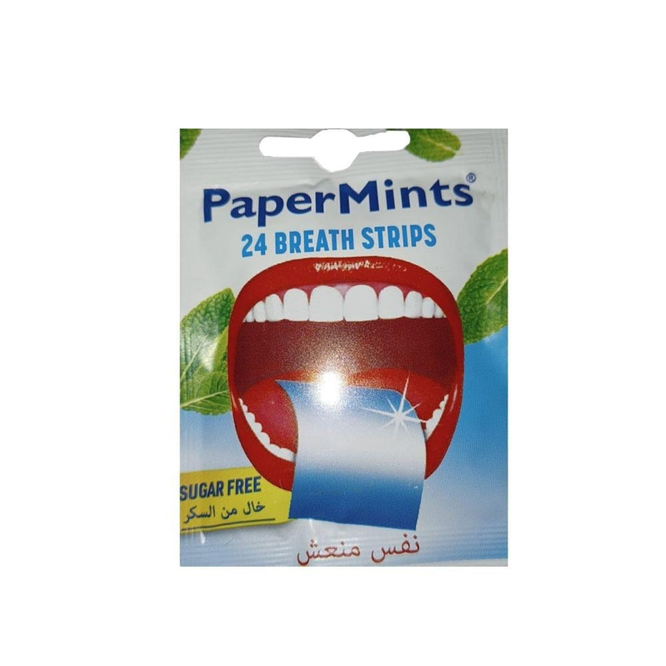 Paper Mints Mouth Freshener Strips Mint Flavor Fresh Breath 24 Strips