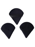 Makeup Sponge Set Velvet 3-Piece Assorted Shapes Beauty System