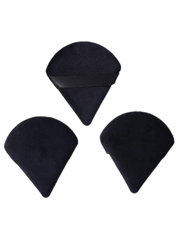 Makeup Sponge Set Velvet 3-Piece Assorted Shapes Beauty System