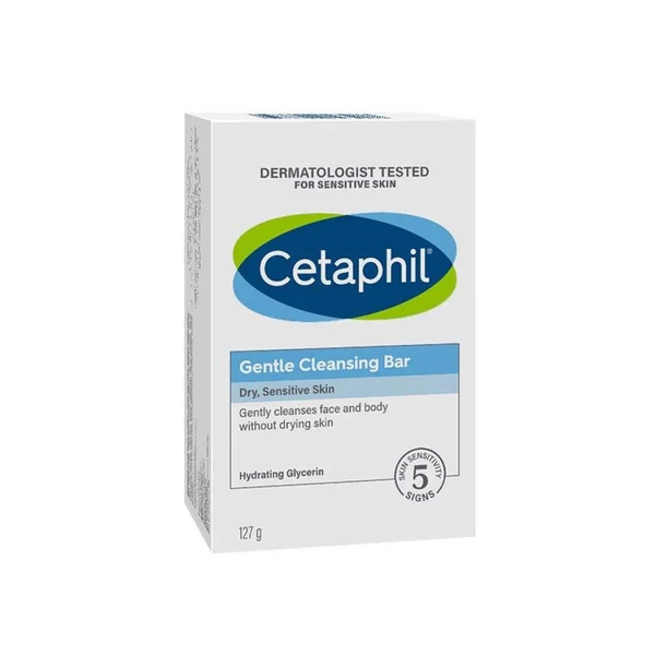 Cetaphil Moisturizing Soap Bar for Dry and Sensitive Skin, 127g