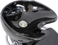 Salon System Model 2024 Black Leather Hair Washing Chair with Basin