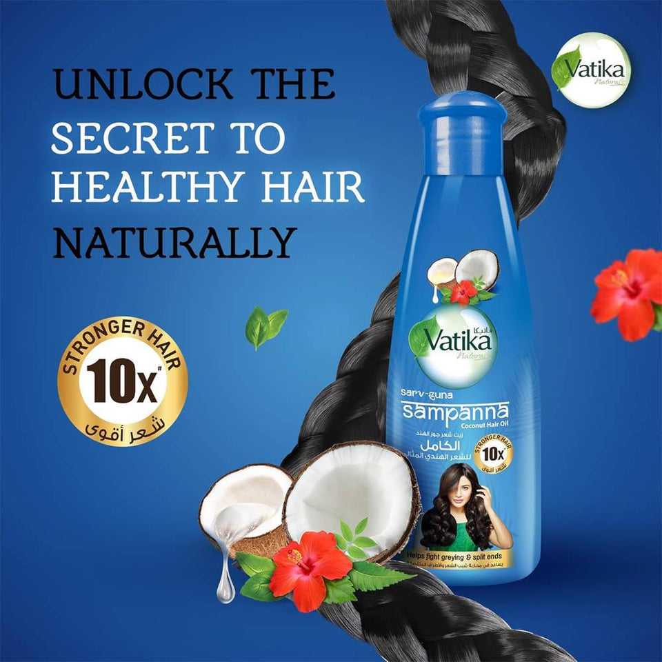 Vatika Sampanna Coconut Hair Oil Nourishing & Strengthening Formula 300ml