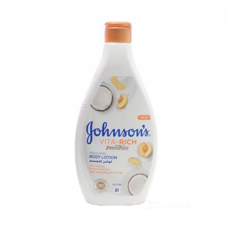 Johnson's Peach & Coconut Body Lotion, Deep Moisturizing, 400ml
