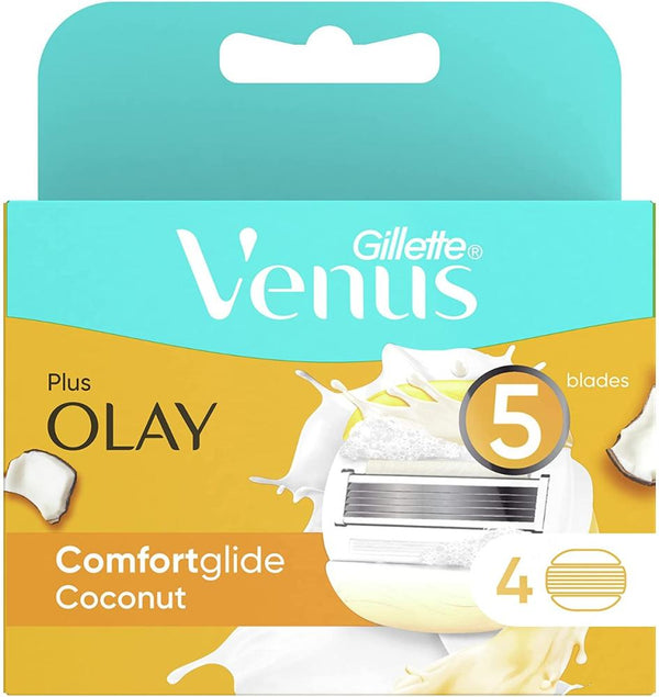 Venus Olay Blades Cartridges Moisturising Refills Gillette 4 Pcs