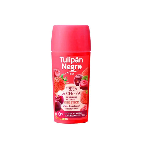 Tulipan Negro Stick Deodorant, Strawberry Cherry Scent, Aluminum-Free, 75ml