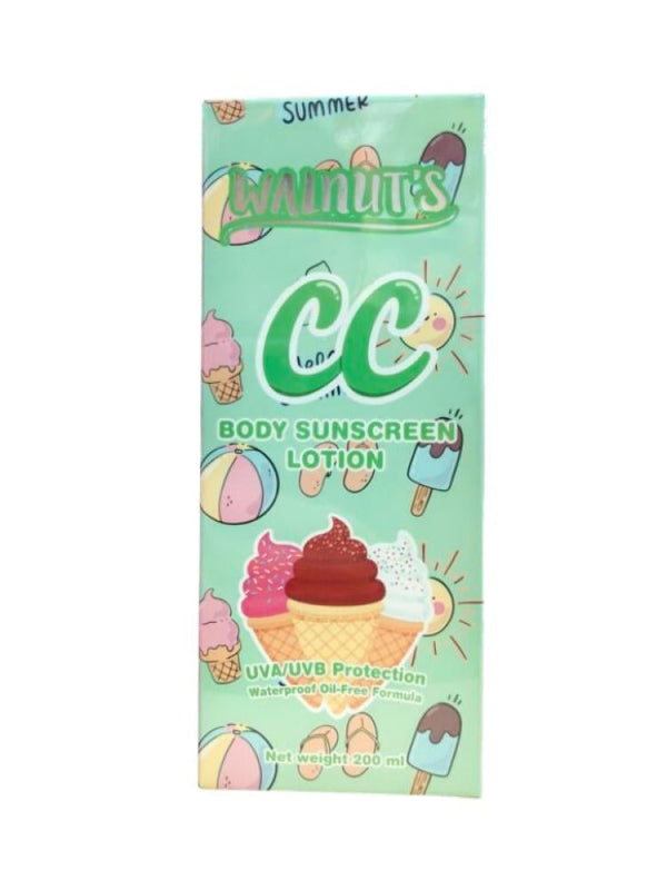 Sunscreen Body Lotion SPF 50 Tinted Protective Formula Walnut's 200ml