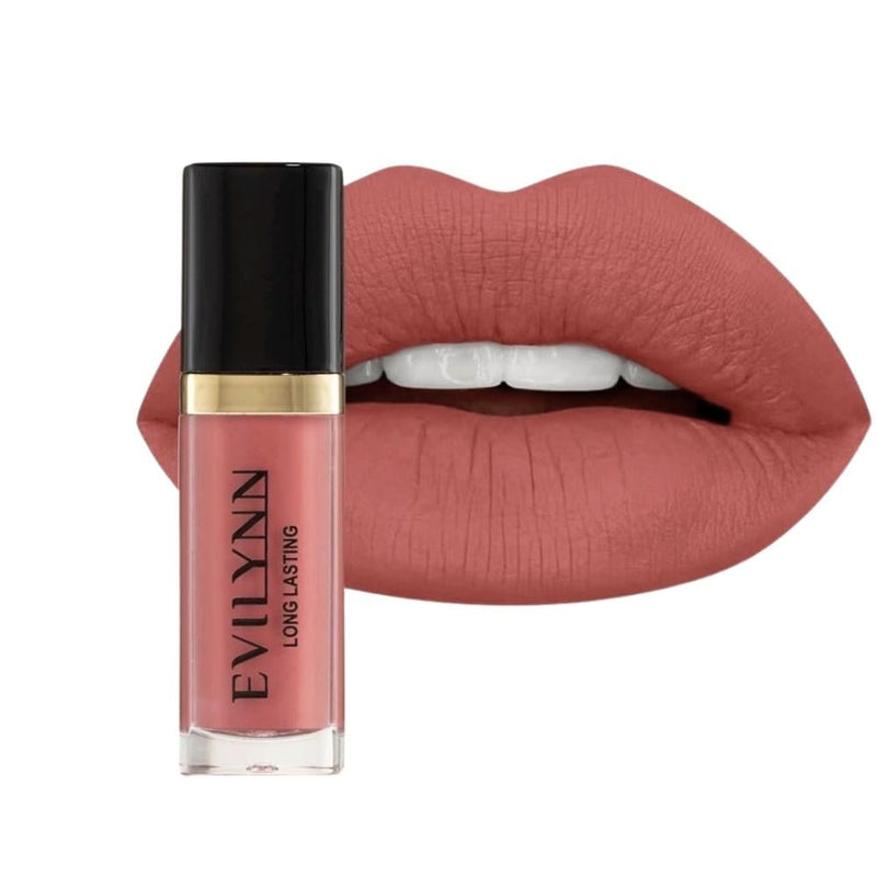 Eveline Liquid Lipstick, Matte Finish, Long-Lasting, Shade 26