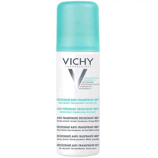 Antiperspirant Spray Vichy Deodorant Spray 48H Efficiency Vichy 125ml